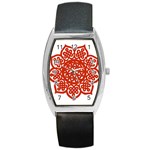 Celtic Mandala_red Barrel Style Metal Watch