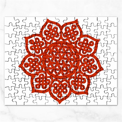 Celtic Mandala_red Jigsaw Puzzle (Rectangular) from ArtsNow.com Front