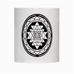 Mandala Black&White White Mug from ArtsNow.com Center