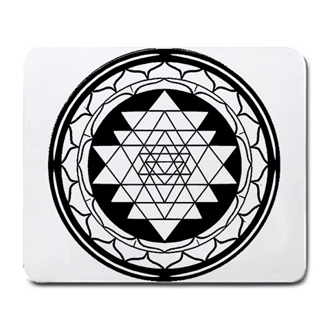 Mandala Black&White Large Mousepad from ArtsNow.com Front