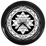 Mandala Black&White Wall Clock (Black)