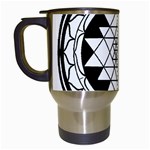 Mandala Black&White Travel Mug (White)