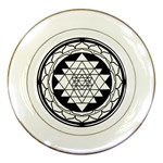 Mandala Black&White Porcelain Plate