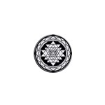 Mandala Black&White 1  Mini Magnet