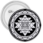 Mandala Black&White 3  Button