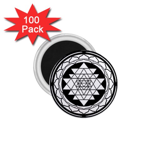 Mandala Black&White 1.75  Magnet (100 pack)  from ArtsNow.com Front