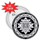 Mandala Black&White 2.25  Button (10 pack)