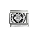 Mandala Black&White Italian Charm (9mm)