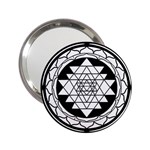 Mandala Black&White 2.25  Handbag Mirror