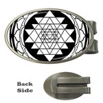 Mandala Black&White Money Clip (Oval)