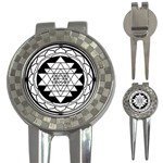 Mandala Black&White 3-in-1 Golf Divot