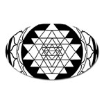 Mandala Black&White Magnet (Oval)