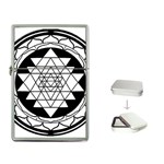 Mandala Black&White Flip Top Lighter