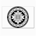 Mandala Black&White Postcard 5  x 7 