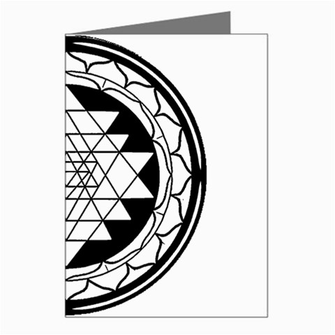 Mandala Black&White Greeting Card from ArtsNow.com Left