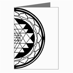 Mandala Black&White Greeting Card from ArtsNow.com Left