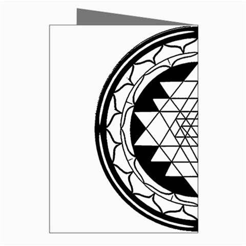 Mandala Black&White Greeting Card from ArtsNow.com Right