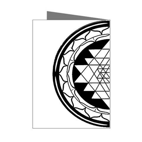 Mandala Black&White Mini Greeting Card from ArtsNow.com Right