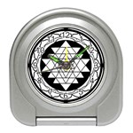 Mandala Black&White Travel Alarm Clock