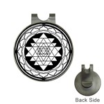 Mandala Black&White Golf Ball Marker Hat Clip