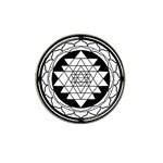 Mandala Black&White Hat Clip Ball Marker