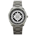 Mandala Black&White Sport Metal Watch