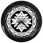 Mandala Black&White Wall Clock (Black)