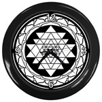 Mandala Black&White Wall Clock (Black)