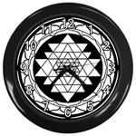 Mandala Black&White Wall Clock (Black)