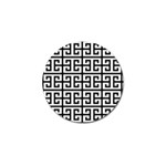 Black white Greek Key Golf Ball Marker