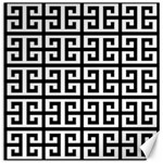 Black white Greek Key Canvas 20  x 20 