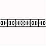 Black white Greek Key Small Bar Mat