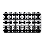 Black white Greek Key Medium Bar Mat