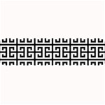 Black white Greek Key Large Bar Mat