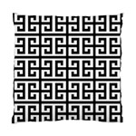 Black white Greek Key Standard Cushion Case (One Side)