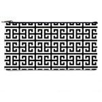 Black white Greek Key Pencil Case