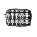 Black white Greek Key Coin Purse