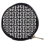 Black white Greek Key Mini Makeup Bag