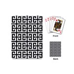 Black white Greek Key Playing Cards (Mini)