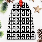 Black white Greek Key Ornament (Bell)