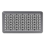 Black white Greek Key Memory Card Reader (Mini)