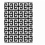 Black white Greek Key Small Garden Flag (Two Sides)