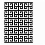 Black white Greek Key Large Garden Flag (Two Sides)