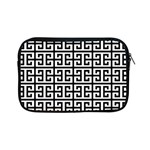 Black white Greek Key Apple iPad Mini Zipper Case