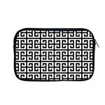 Black white Greek Key Apple MacBook Pro 13  Zipper Case