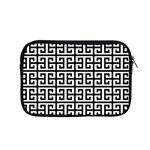 Black white Greek Key Apple MacBook Pro 15  Zipper Case