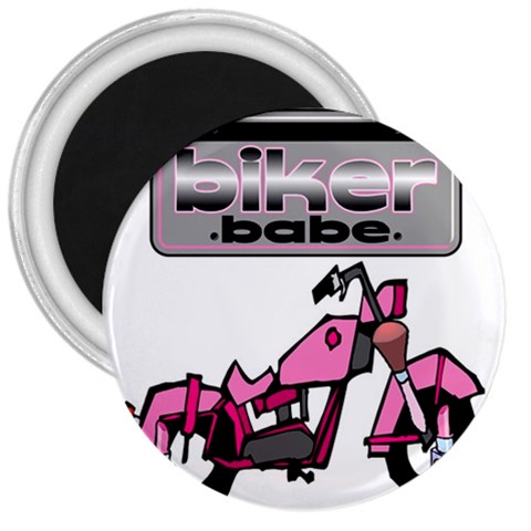 Biker Babe 3  Magnets from ArtsNow.com Front