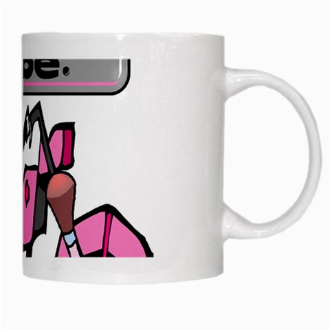 Biker Babe White Mugs from ArtsNow.com Right