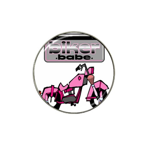 Biker Babe Hat Clip Ball Marker from ArtsNow.com Front