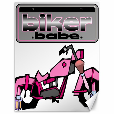 Biker Babe Canvas 12  x 16   from ArtsNow.com 11.86 x15.41  Canvas - 1